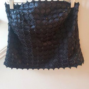 Beautiful Black Beaded Strapless Top (Cachet)